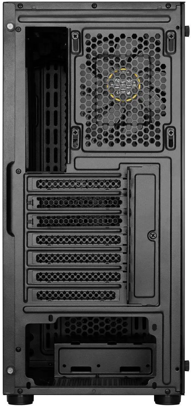 Alt view image 6 of 7 - Gamdias AURA GC3, mesh high air flow, front ARGB strip and rear ARGB 120mm fans sync 5v 3pin, tempered glass side-panel, ATX.