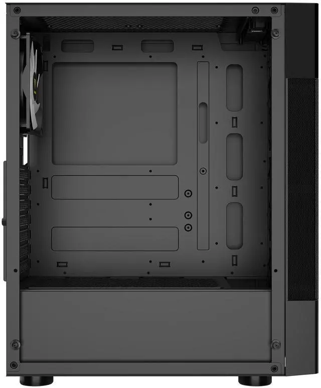 Alt view image 5 of 7 - Gamdias AURA GC5, CPU GPU temp display, mesh high air flow, 2 front and 1 rear static RGB 120mm fans, tempered glass side-panel, USB 3.0, ATX.