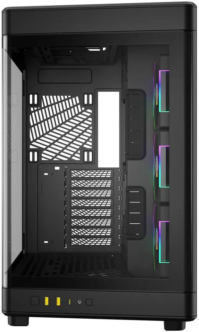 Gamdias NESO P1 PRO Black, ATX Dual Chamber, Trapezoid Shaped, Vertical ...