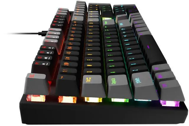 Alt view image 3 of 7 - Gamdias HERMES E6 ELITE 2-IN-1 COMBO keyboard and mouse, mechanical keyboard, backlit wired, 104 keys, Brown Switches, Optical Sensor mouse 1200 / 1800 / 2400 / 3600 DPI.