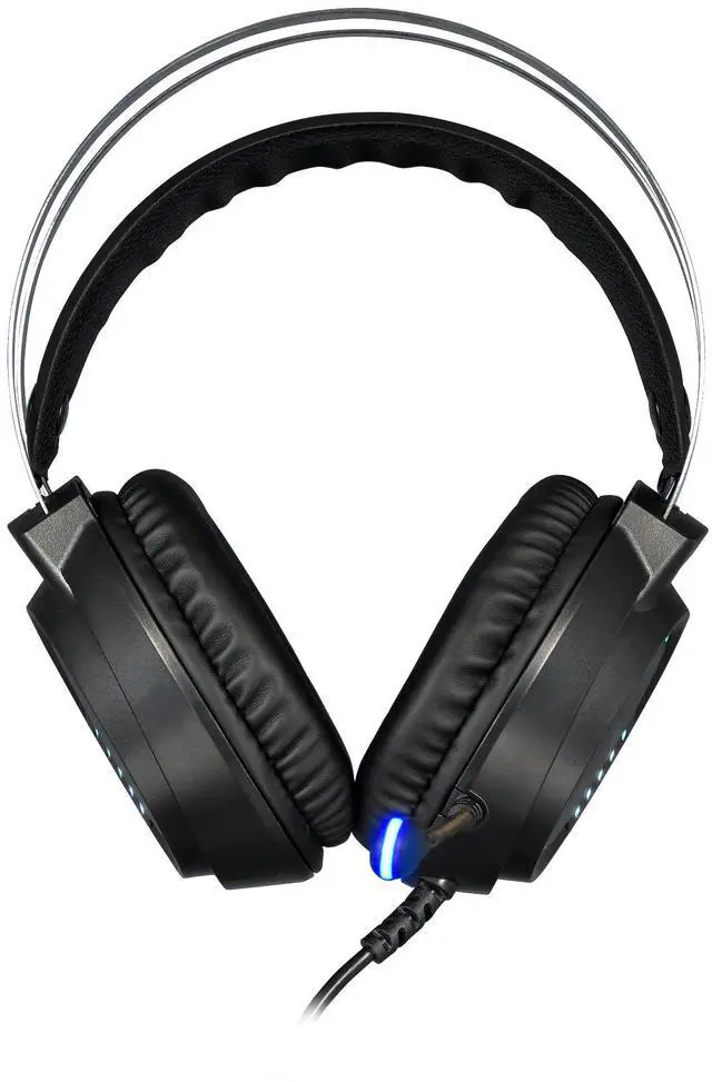 Alt view image 3 of 6 - EROS M3 headset, 50mm Speakers, RGB lighting effects, Omnidirectional Microphone, 
 USB (type-A) cable 70 inches length, Weight 0.68 lbs.
