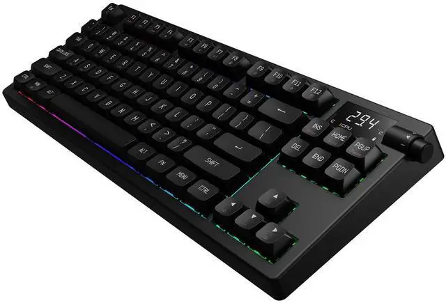 Alt view image 2 of 5 - Gamdias HERMES M7 Hybrid, CPU/GPU Temp display, Wireless Bluetooth and 2.4GHz, Volume Control Knob, Hot-Swappable, USB Type-C connection and charging, 4000mAh battery.