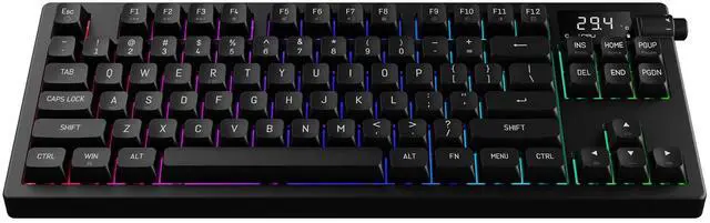 Alt view image 3 of 5 - Gamdias HERMES M7 Hybrid, CPU/GPU Temp display, Wireless Bluetooth and 2.4GHz, Volume Control Knob, Hot-Swappable, USB Type-C connection and charging, 4000mAh battery.