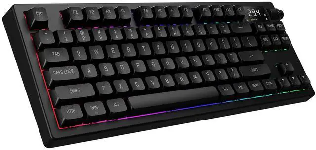 Alt view image 4 of 5 - Gamdias HERMES M7 Hybrid, CPU/GPU Temp display, Wireless Bluetooth and 2.4GHz, Volume Control Knob, Hot-Swappable, USB Type-C connection and charging, 4000mAh battery.