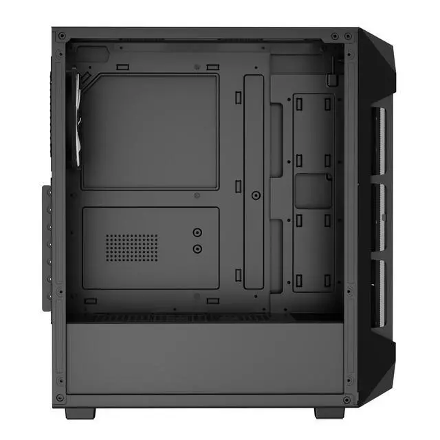 Alt view image 5 of 7 - Gamdias AURA GC1 ELITE ARGB, ATX PC case, Tempered Glass Side Panel, 4 ARGB Fans, Fits: GPU 340mm, and 360mm AIO/Radiator.