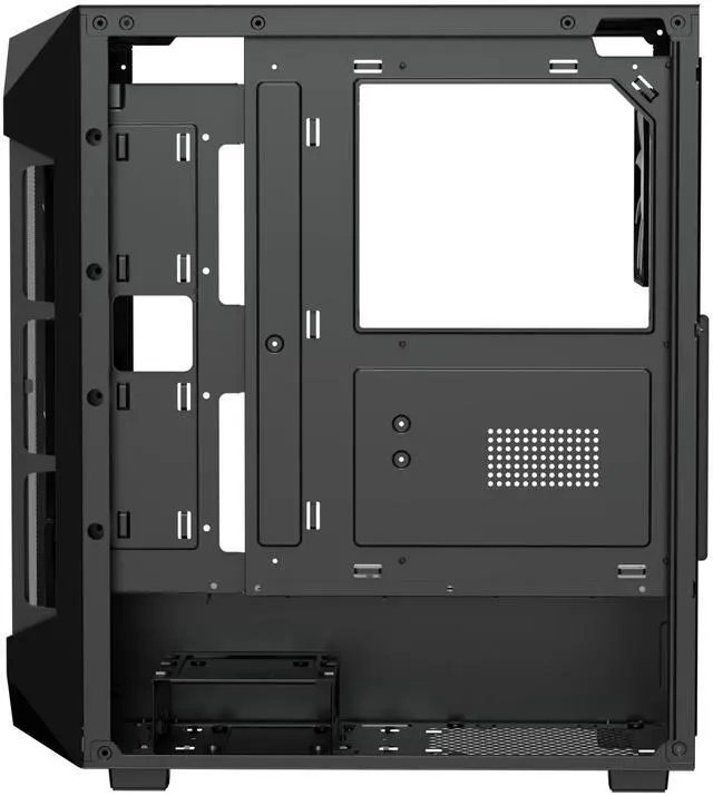 Alt view image 6 of 7 - Gamdias AURA GC1 ELITE ARGB, ATX PC case, Tempered Glass Side Panel, 4 ARGB Fans, Fits: GPU 340mm, and 360mm AIO/Radiator.