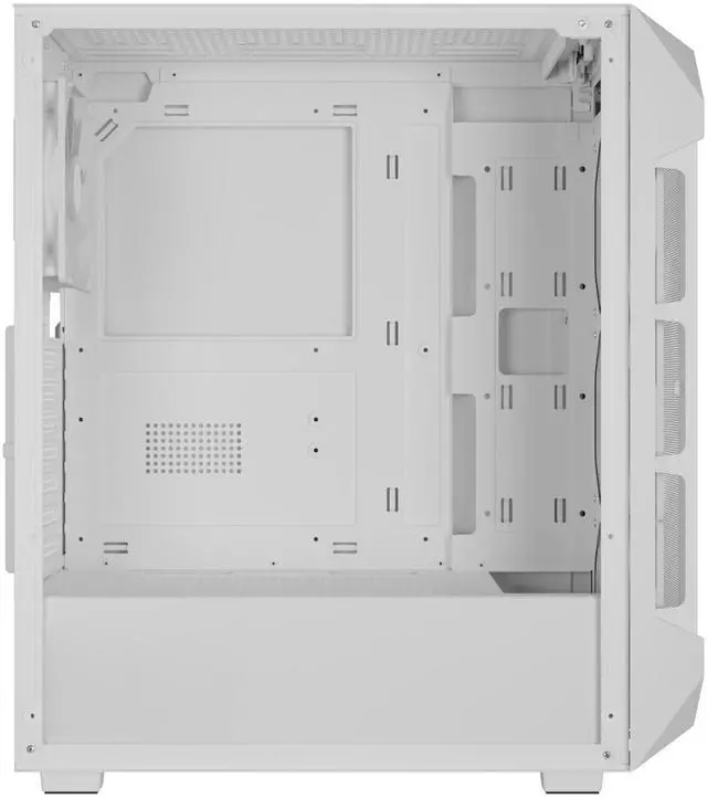 Alt view image 5 of 7 - Gamdias AURA GC1 ELITE WHITE ARGB, ATX PC case, Tempered Glass Side Panel, 4 ARGB Fans, Fits: GPU 340mm, and 360mm AIO/Radiator.