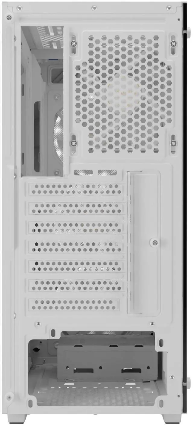 Alt view image 7 of 7 - Gamdias AURA GC1 ELITE WHITE ARGB, ATX PC case, Tempered Glass Side Panel, 4 ARGB Fans, Fits: GPU 340mm, and 360mm AIO/Radiator.