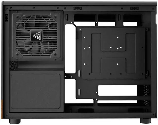 Alt view image 5 of 7 - Gamdias ATHENA M4M WOOD, with ATX 3.1 850W 80+ GOLD PSU 5yr warranty, mini ITX, mATX, micro mesh small form factor PC case, 3 PWM fans (Airflow up to 57.56 CFM), fits: 395mm GPU and 360mm radiators.