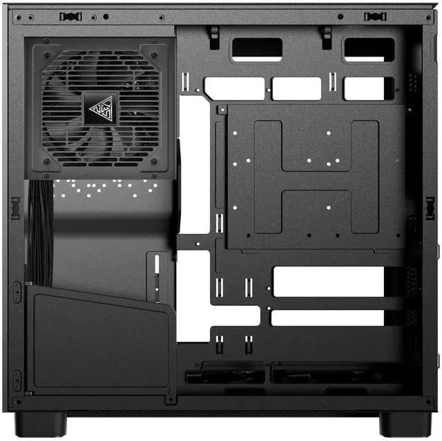 Alt view image 3 of 7 - Gamdias ATLAS M4, ATX pc case with 850W GOLD power supply, 4x120mm PWM ARGB fans, adjustable angle lower fan mount, Front-Mounted PSU Design
