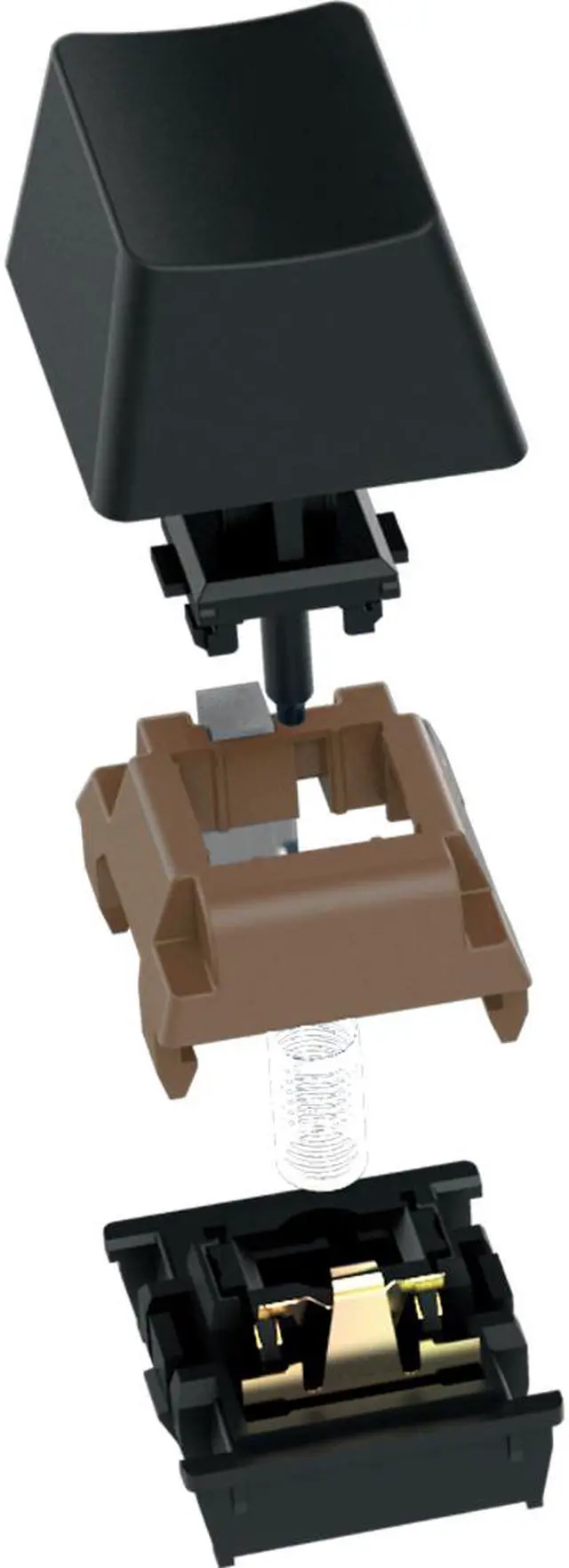 Alt view image 6 of 6 - GAMDIAS Hermes P2 RGB Optical Mechanical Keyboard (BROWN switches)