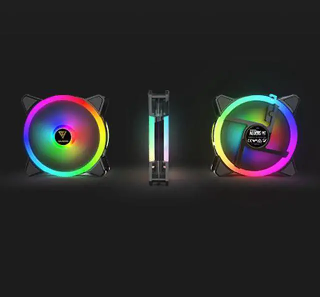 Alt view image 4 of 9 - GAMDIAS AEOLUS M2-1204R 120MM RGB 4 in 1 Fan Pack with Remote Controller, 4-Pack.