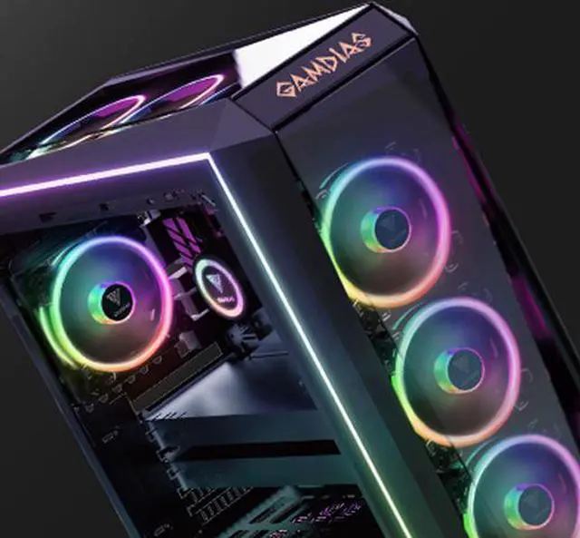 Alt view image 6 of 9 - GAMDIAS AEOLUS M2-1204R 120MM RGB 4 in 1 Fan Pack with Remote Controller, 4-Pack.