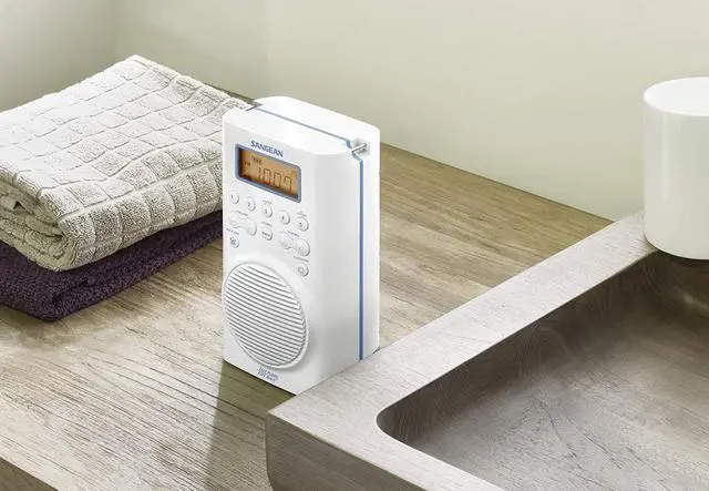 Alt view image 5 of 10 - Sangean H205 AM/FM Weather Alert Waterproof Shower Radio