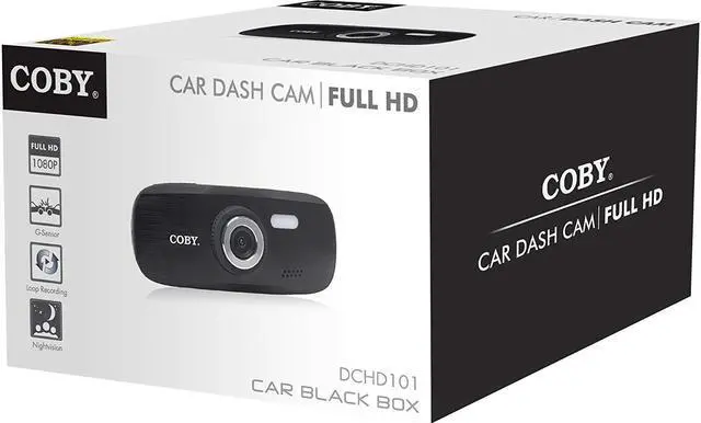 Alt view image 5 of 6 - COBY DCHD-101 4x Zoom 1080p Full HD Car Dash Cam and DVR Box (Black)