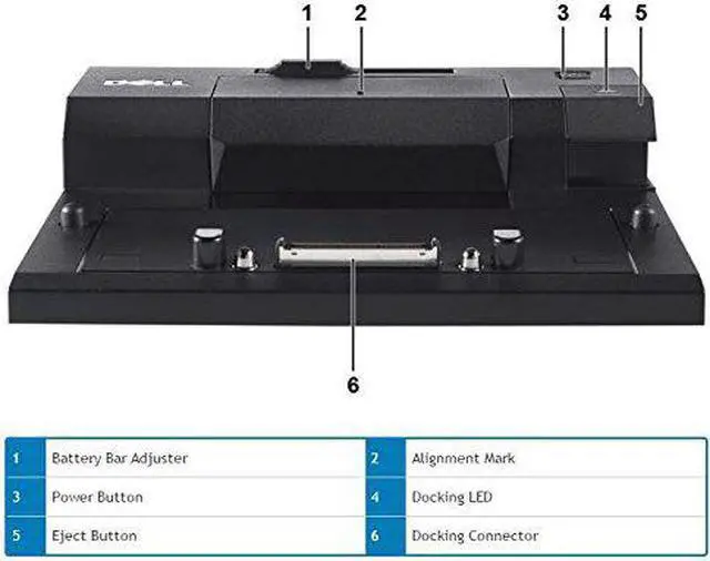 Alt view image 4 of 18 - Dell PR03X E-Port Docking Station