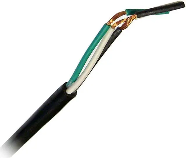 Alt view image 2 of 3 - CableWholesale 6-Feet NEMA 5-15P to Standard Roj, Power Cord, 18/3 SVT, 10A/125V, Black (10W1-10106)