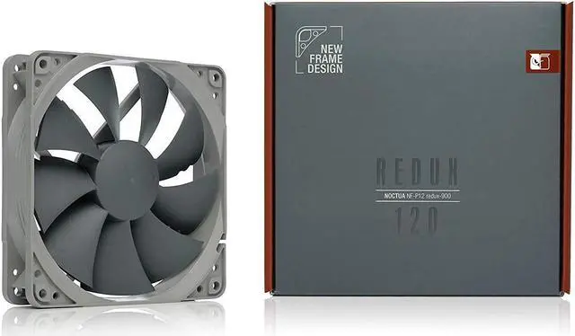 Alt view image 8 of 11 - Noctua NF-P12 redux-900 Ultra-Quiet 120mm Fan, Ideal for PC Cases, CPU heatsinks and Water Cooling radiators, Award-Winning Premium Model in Affordable Grey Redux Edition, Grey
