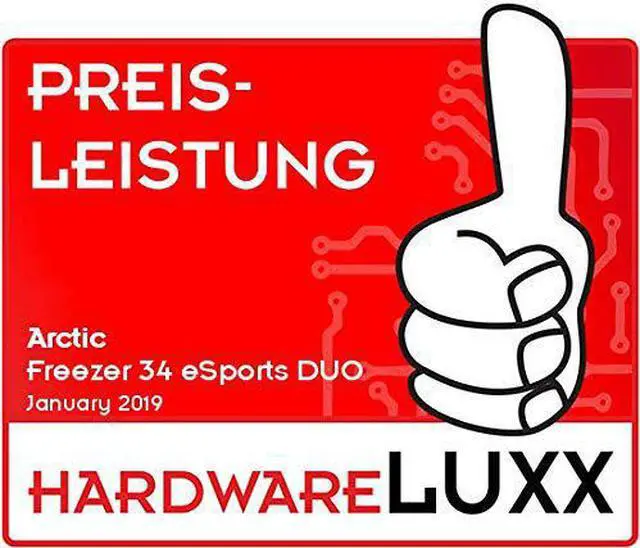 Alt view image 13 of 18 - ARCTIC Freezer 34 eSports DUO Edition - Tower CPU Cooler with Push-Pull Configuration I Silent 3-Phase-Motor and wide range of regulation 200 to 2100 RPM - Includes 2 low noise PWM 120 mm Fans – White