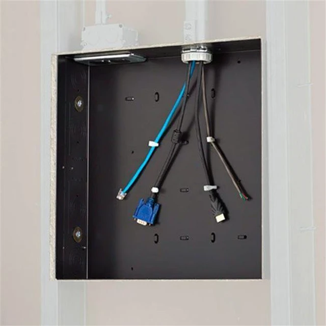 Alt view image 8 of 11 - Chief PAC526 Storage Box For Audio/Video Components - Black - In-Wall Mounted - For Fusion Mtm3029, Mtm3241; Large Fusion Portrait Tilt Wall Mount Ltmpu; Thinstall Ts525