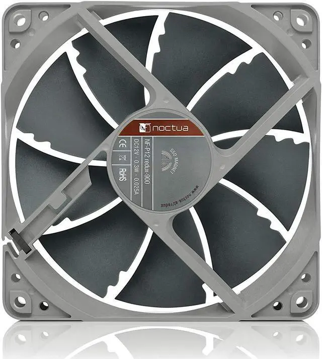 Alt view image 9 of 11 - Noctua NF-P12 redux-900 Ultra-Quiet 120mm Fan, Ideal for PC Cases, CPU heatsinks and Water Cooling radiators, Award-Winning Premium Model in Affordable Grey Redux Edition, Grey