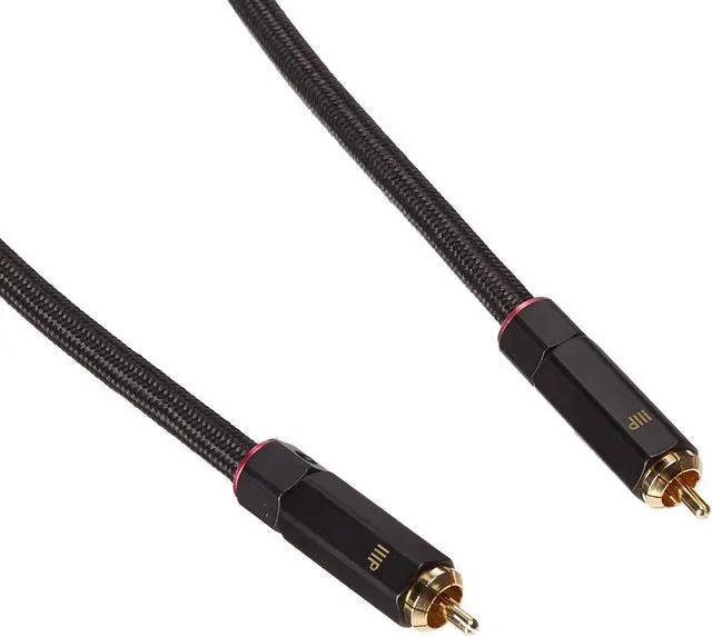 Alt view image 2 of 7 - Monoprice Digital Coaxial Audio/Video Cable - 50 Feet - Black | RCA Subwoofer CL2 Rated, RG-6/U 75-ohm - Onix Series