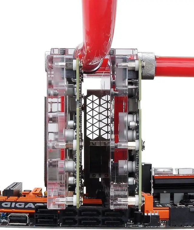 Alt view image 7 of 7 - Thermaltake Pacific VGA Bridge Dual (2-Slot) Transparent PMMA G1/4 Thread Cooling CL-W135-PL00TR-A