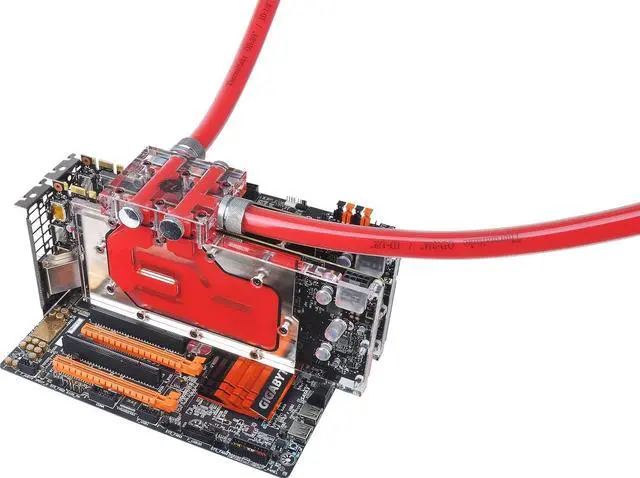 Alt view image 3 of 7 - Thermaltake Pacific VGA Bridge Dual (2-Slot) Transparent PMMA G1/4 Thread Cooling CL-W135-PL00TR-A