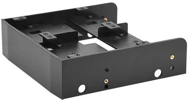 Main image of Oumij 2.5" / 3.5" HDD/SSD to 5.25" Floppy-Drive Bay Computer Mounting Bracket Compatible with Standard 5.25inch Bay of PC Supports 7mm - 15mm 2.5inch HDD Floppy-Drive Adapter Bracket