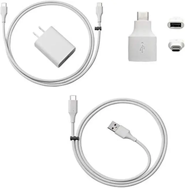 Main image of Google Official Pixel Charger for Pixel 3 and all Pixel Phones, Android Charger Cable Bundle with Fast Charging Google 18w Wall Charger - Charges any USB-C phone (4 items)