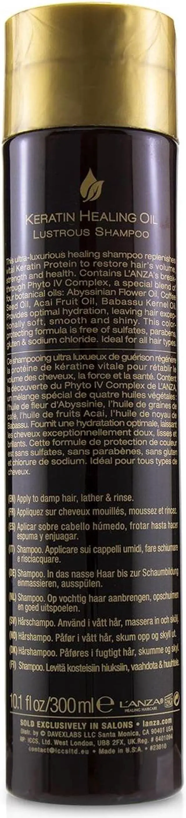 Alt view image 6 of 9 - Lanza - Keratin Healing Oil Shampoo 300ml/10.14oz