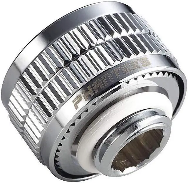 Alt view image 2 of 4 - Phanteks - G 1/4" Hard Tubing Compression Fitting for 16mm OD Viton O-Rings Aluminum Ring Cap - Chrome Cooling PH-HTC1612_CR