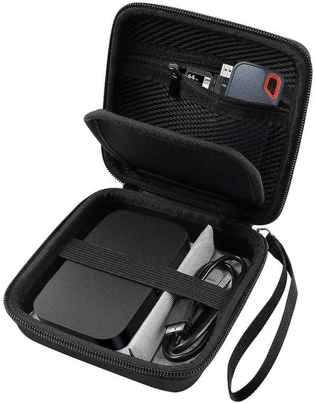 Main image of Hard Travel Case for RAVPower FileHub, Travel Router AC750 / N300, 2.5 Inch Portable SSD, MP3 Player, Power Bank, USB Cable and More.