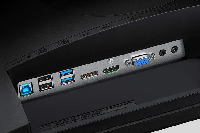 Alt view image 8 of 20 - Samsung SR650 Series 24 inch IPS 1080p 75Hz Computer Monitor for Business with VGA, HDMI, DisplayPort, and USB Hub, 3-Year Warranty (S24R650FDN), Black
