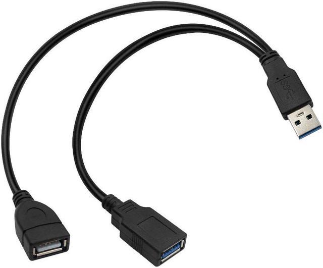 Répartiteur USB, rallonge de répartiteur USB 2,0 en y，Câble de