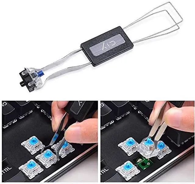 Alt view image 6 of 7 - Keycap Puller Stainless Steel Key Keycap Removal Tool Keycaps Remover for Mechanical Keyboard for Removing Fixing keyboard tools