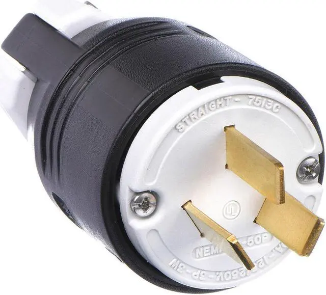 Main image of HUBBELL WIRING DEVICE-KELLEMS HBL7513C 3 Wire Industrial Straight Blade Plug