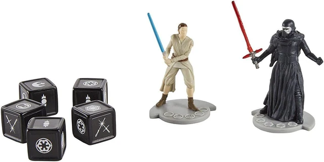 Alt view image 5 of 7 - Star Wars Rey vs. Kylo Ren Yahtzee Duels Board Game
