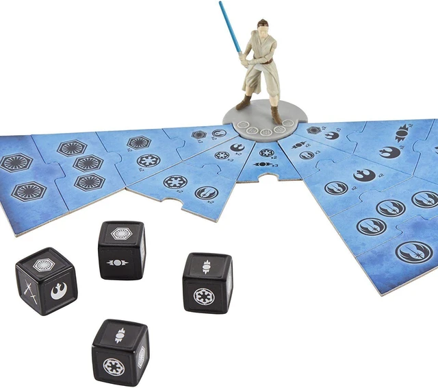 Alt view image 4 of 7 - Star Wars Rey vs. Kylo Ren Yahtzee Duels Board Game