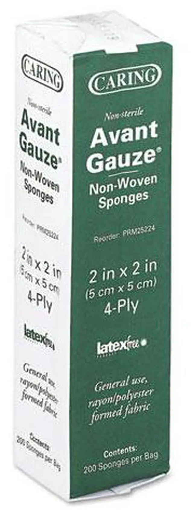 Alt view image 3 of 3 - Gauze Sponges, 2 x 2, 4-Ply, Non-sterile, 200/Box