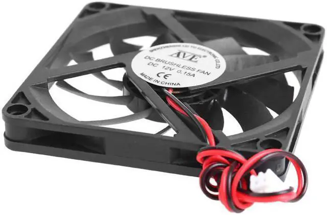 Alt view image 3 of 5 - 12V 2-Pin 80x80x10mm PC Computer CPU System Heatsink Brushless Cooling Fan 8010