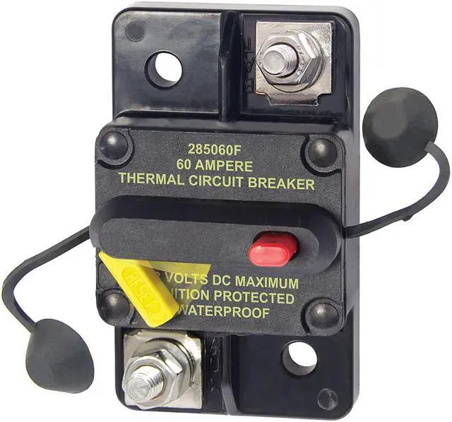 Alt view image 3 of 8 - Blue Sea 7184 60 Amp Circuit Breaker Surface Mt 285 Series