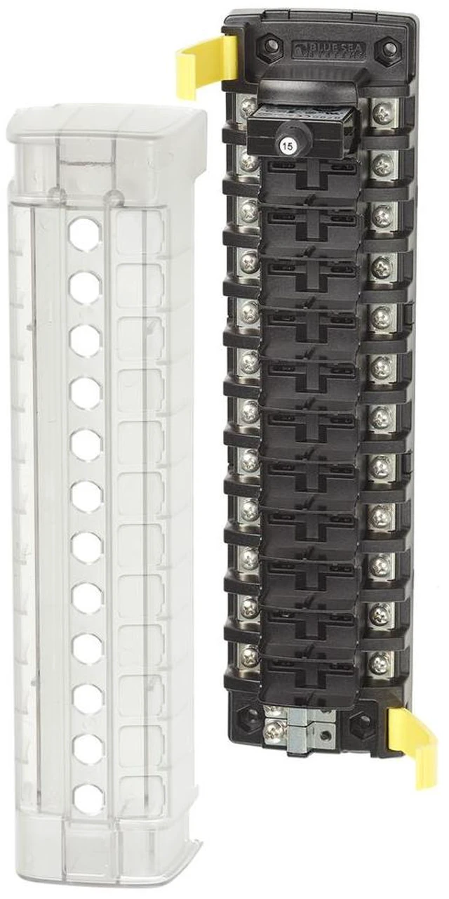 Alt view image 7 of 7 - Blue Sea 5051 ST CLB Circuit Breaker Block - 12 Position