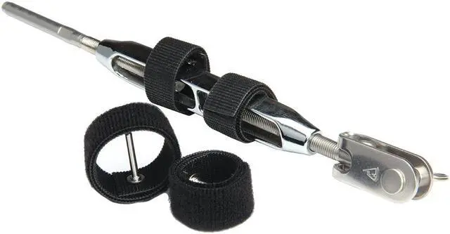 Main image of C. Sherman Johnson Wrap Pins Velcro Pin Locking Devices f/Open Body Turnbuckles 5/16" & 3/8" - 2-Pack
