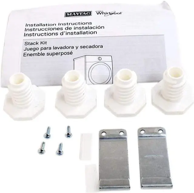 Alt view image 4 of 11 - Whirlpool - Stack Kit for HYBRIDCARE™ & Long Vent / Standard Dryer