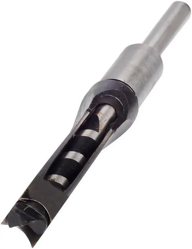 Alt view image 4 of 7 - 14mm 9/16'' Woodworking Square Hole Bits Drill Mortising Chisel Set 14mm/ 9/16" Mortiser Drills Bit Set