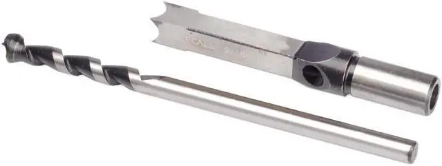 Alt view image 3 of 7 - 14mm 9/16'' Woodworking Square Hole Bits Drill Mortising Chisel Set 14mm/ 9/16" Mortiser Drills Bit Set