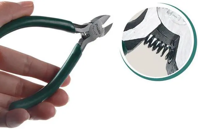 Alt view image 5 of 5 - Proâ€™skit PM-701F Diagonal Pliers Beading Cable Wire Side Cutter Cutting Nippers Pliers Repair Tool
