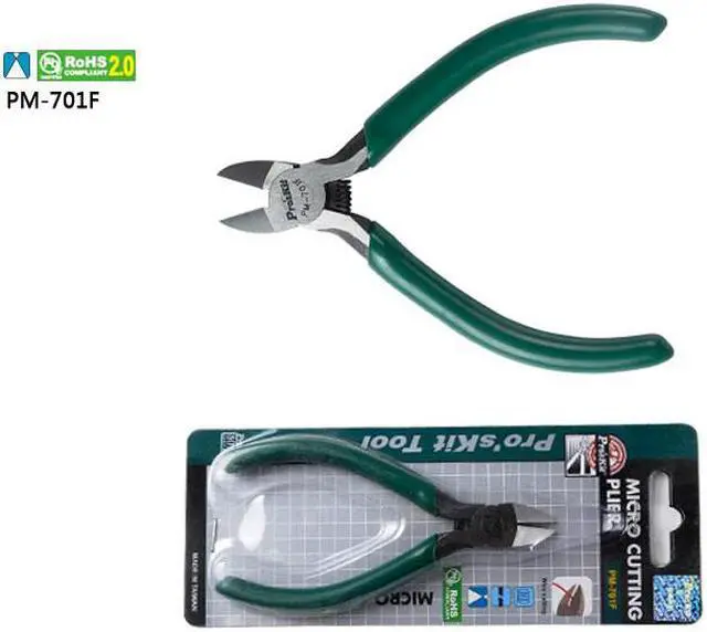 Alt view image 4 of 5 - Proâ€™skit PM-701F Diagonal Pliers Beading Cable Wire Side Cutter Cutting Nippers Pliers Repair Tool