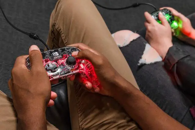 Alt view image 7 of 7 - Afterglow Deluxe + audio Wired Controller for Nintendo Switch, 500-132-NA - Nintendo Switch